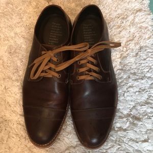 Lightly worn Bradley Teak Hand Made Leather Shoes